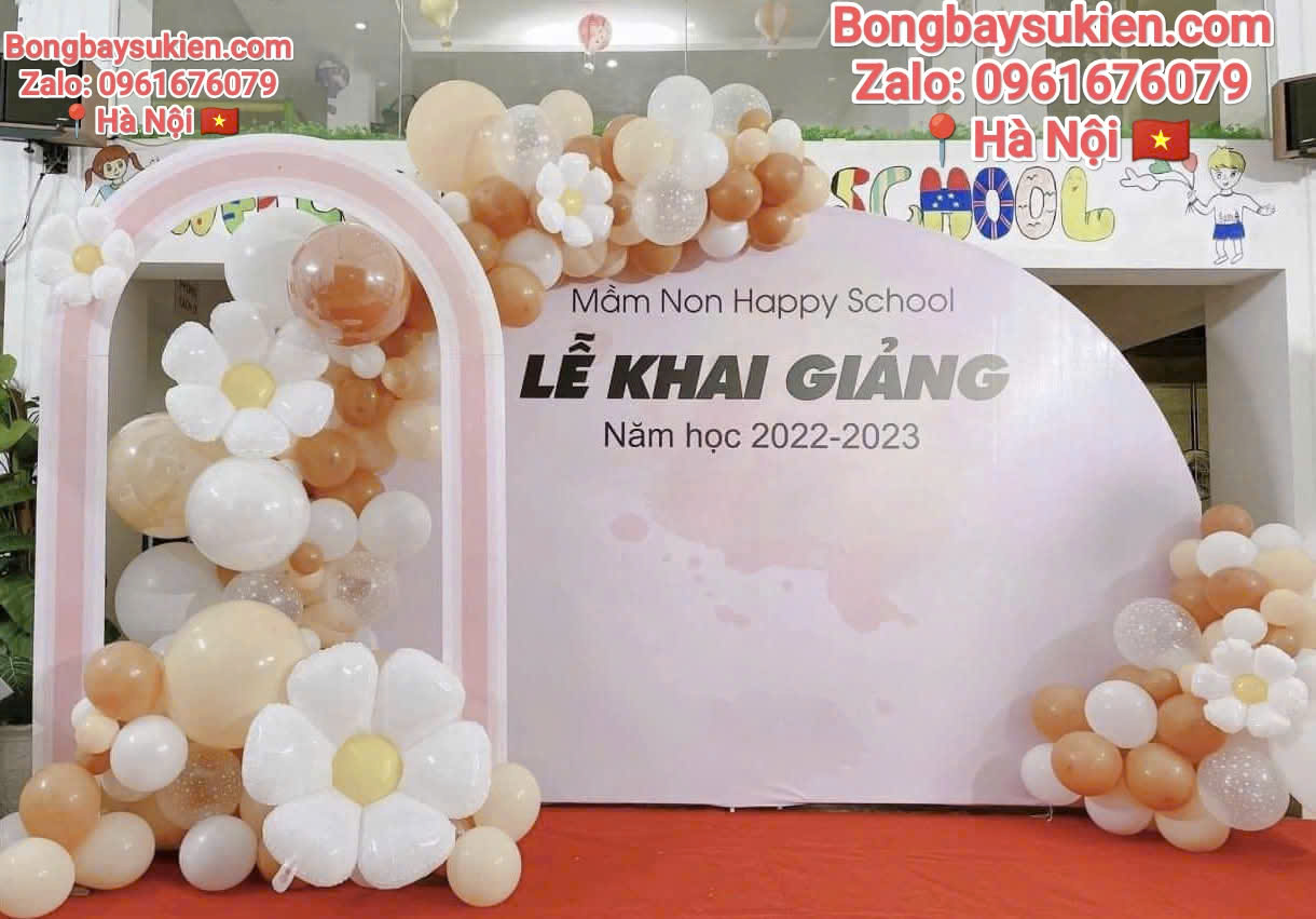 Dịch Vụ Trang Trí Bóng Bay Ngày Lễ Khai Giảng Năm Học Mới