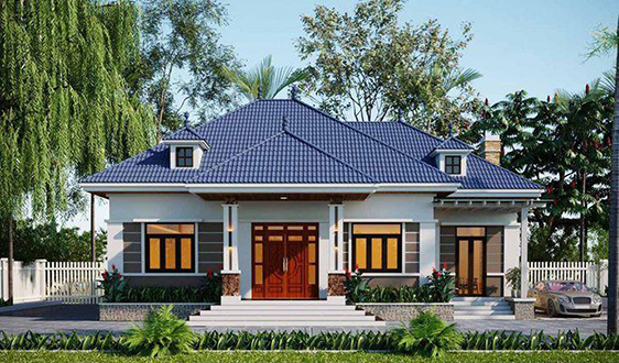 Nhà vườn cấp 4 rộng thênh thang chi phí thấp, tội gì không xây?