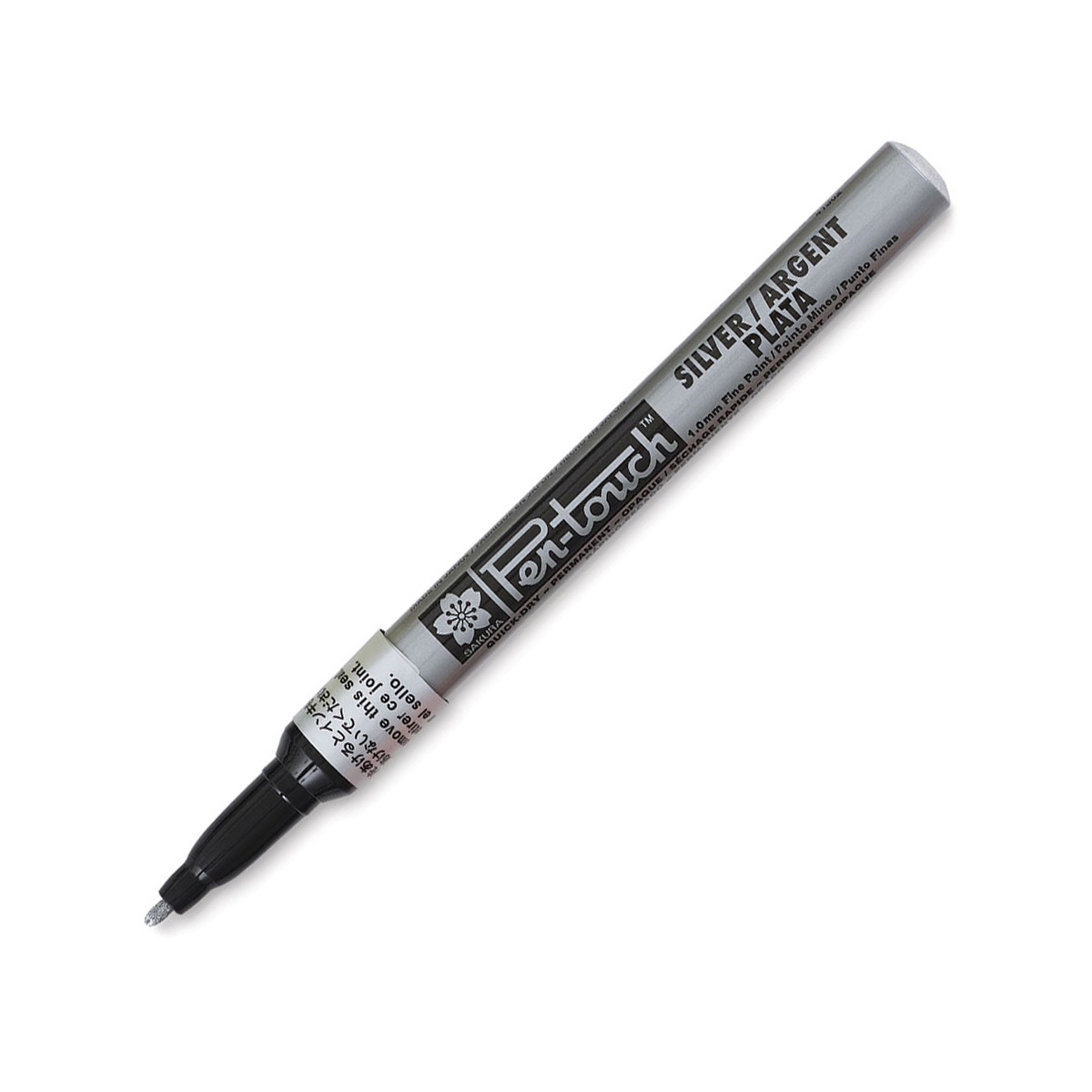 Bút sơn dầu Sakra Pentouch Fine Point 1.0mm đánh dấu đa năng - Bạc ánh kim (Silver) 41302