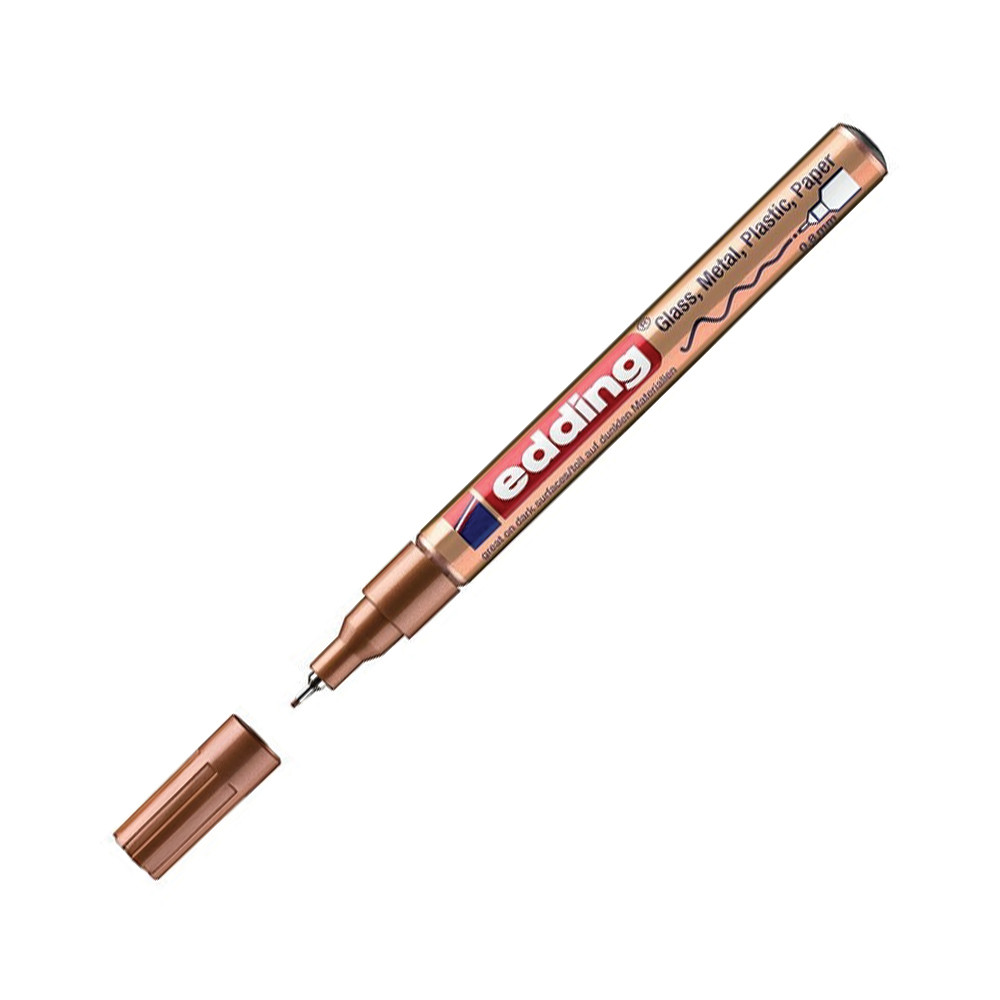 Bút sơn dầu viết thiệp không lem Edding 780 Paint Marker 0.8 mm - Đồng ánh kim (Copper)