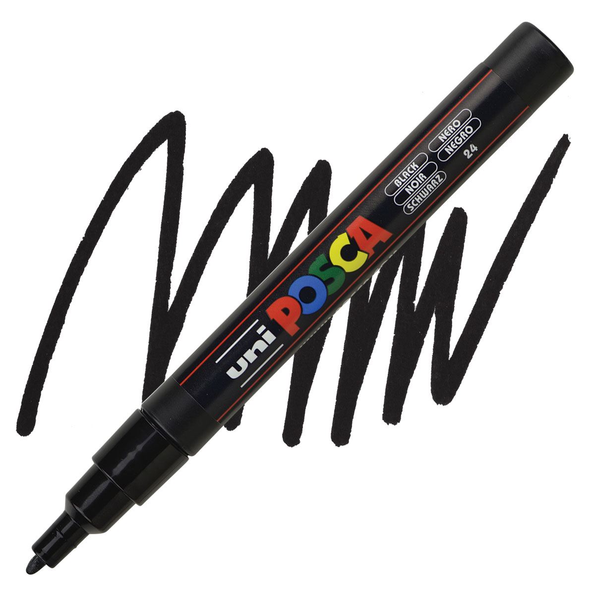 Bút sơn nước vẽ đa chất liệu Uni Posca PC-3M chính hãng ngòi 0.9 - 1.3mm (Cây lẻ)