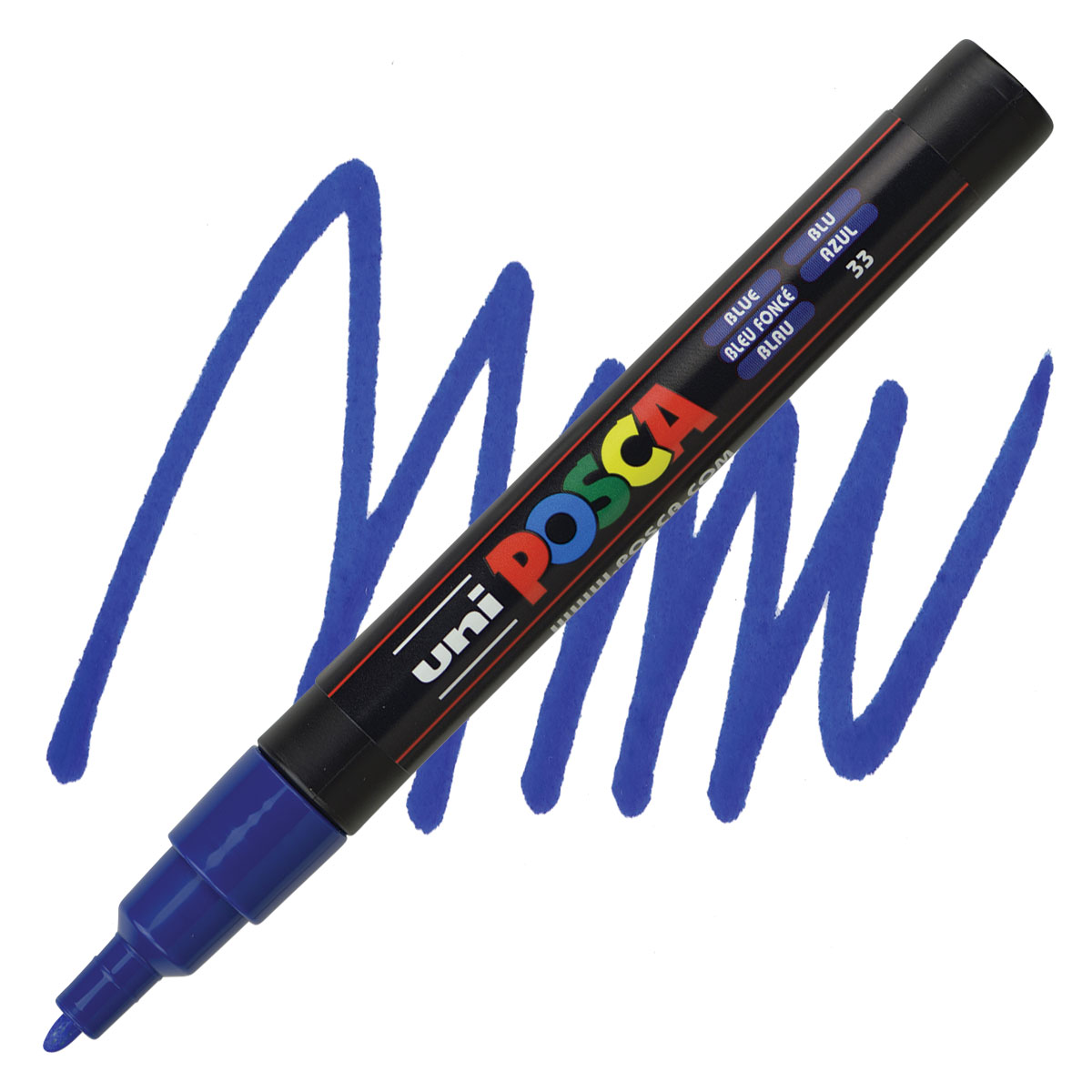Bút sơn nước vẽ đa chất liệu Uni Posca PC-3M chính hãng ngòi 0.9 - 1.3mm (Cây lẻ)