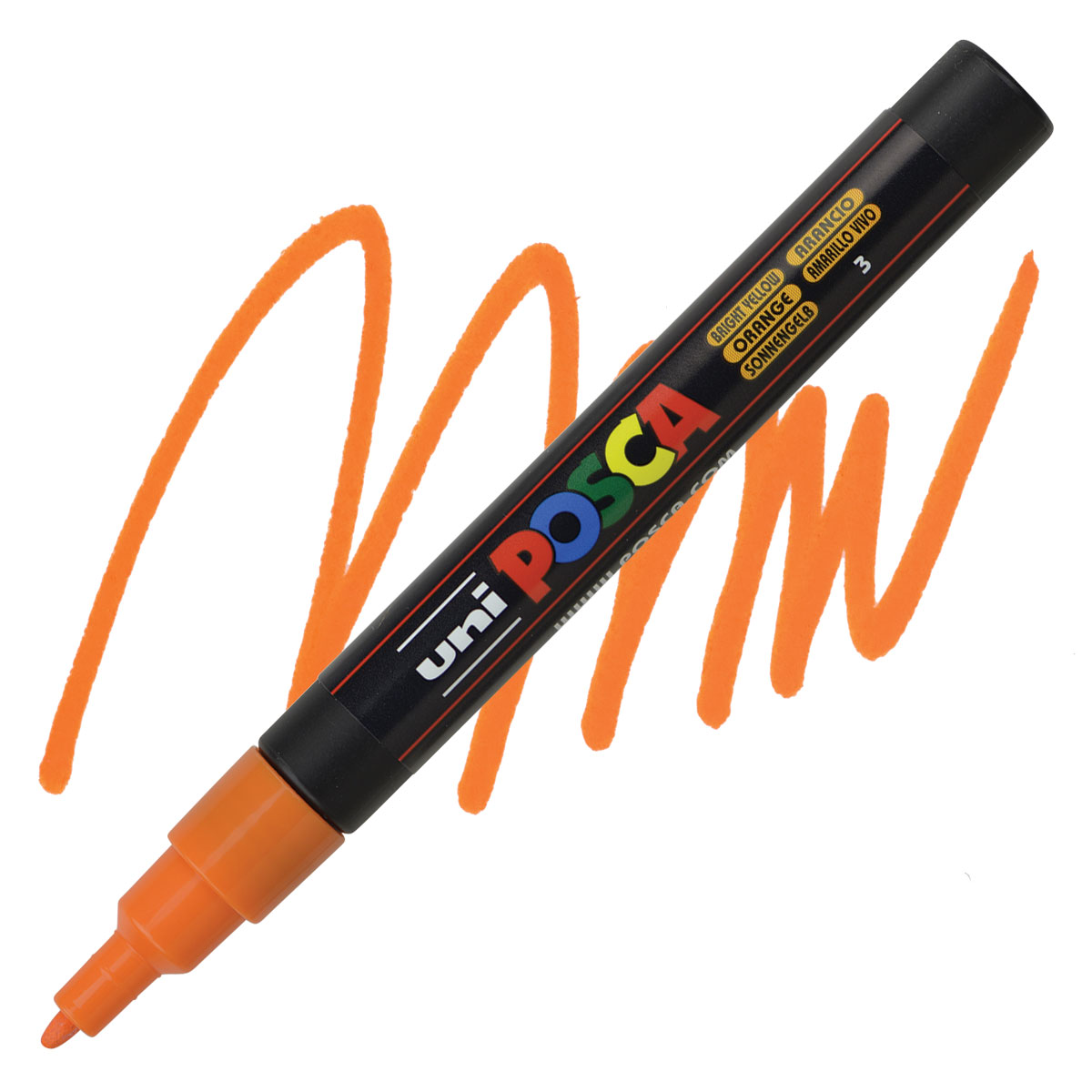 Bút sơn nước vẽ đa chất liệu Uni Posca PC-3M chính hãng ngòi 0.9 - 1.3mm (Cây lẻ)