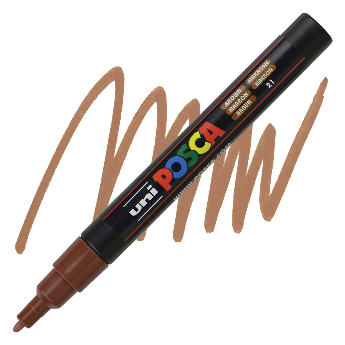 Bút sơn nước vẽ đa chất liệu Uni Posca PC-3M chính hãng ngòi 0.9 - 1.3mm (Cây lẻ)