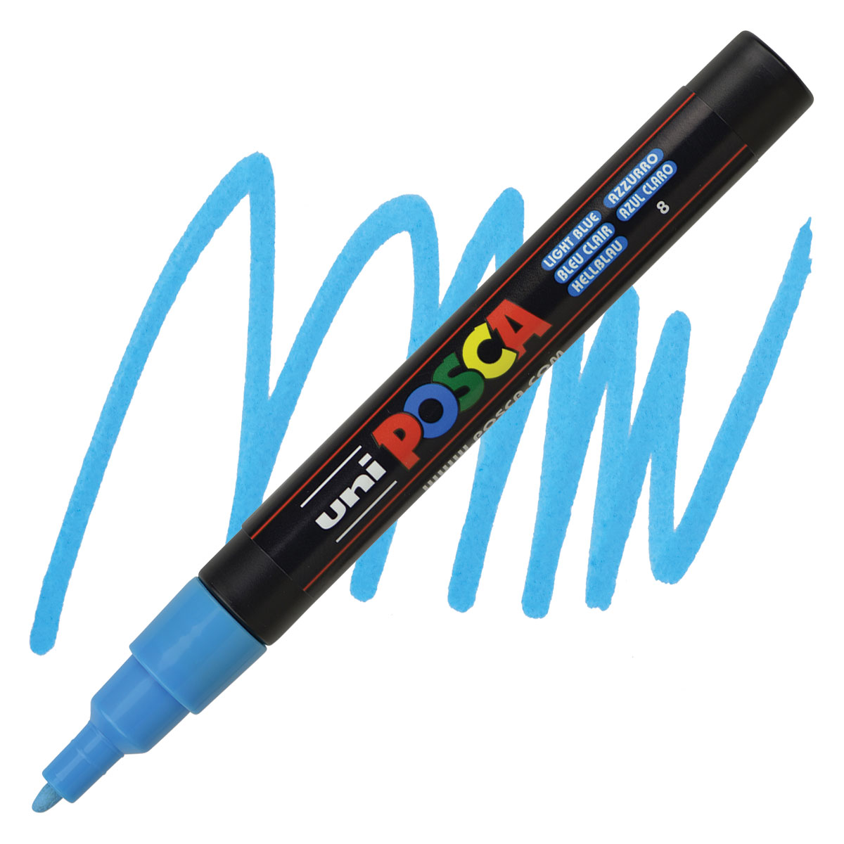 Bút sơn nước vẽ đa chất liệu Uni Posca PC-3M chính hãng ngòi 0.9 - 1.3mm (Cây lẻ)