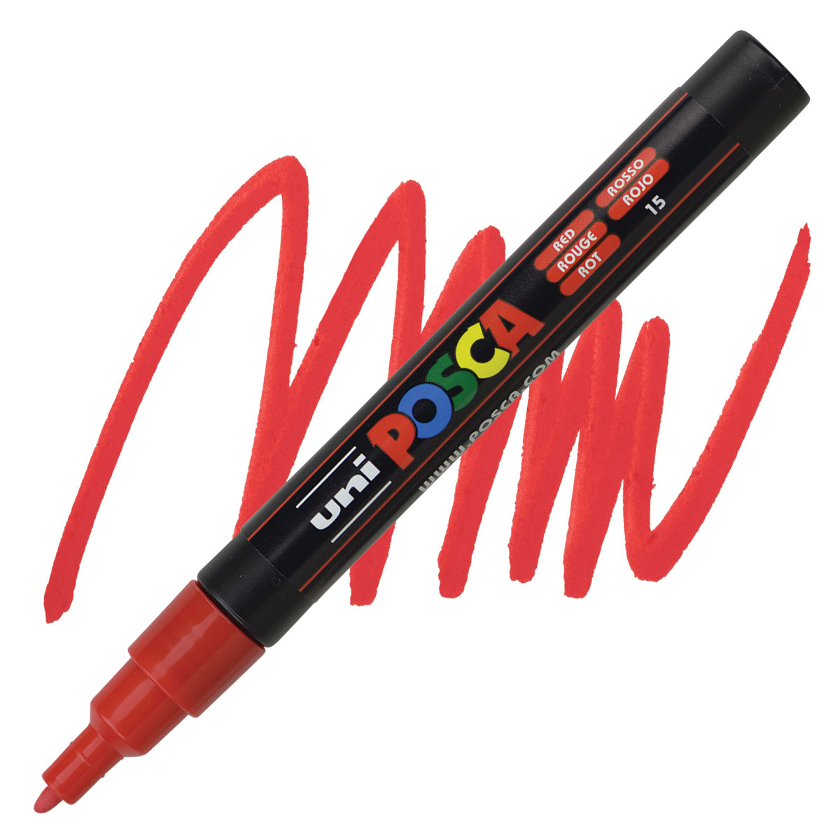 Bút sơn nước vẽ đa chất liệu Uni Posca PC-3M chính hãng ngòi 0.9 - 1.3mm (Cây lẻ)