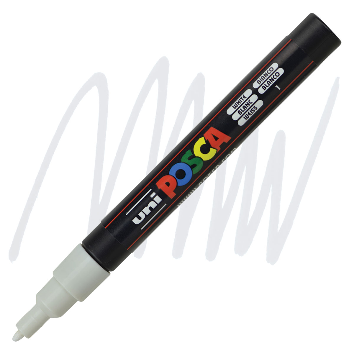 Bút sơn nước vẽ đa chất liệu Uni Posca PC-3M chính hãng ngòi 0.9 - 1.3mm (Cây lẻ)