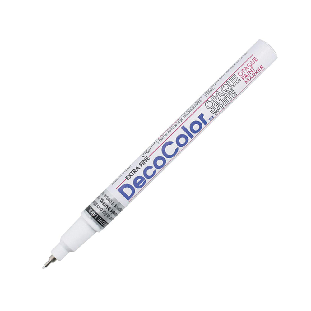 Bút sơn dầu viết thiệp Marvy DecoColor Paint Marker Extra Fine 0.8mm - Trắng (White) #130
