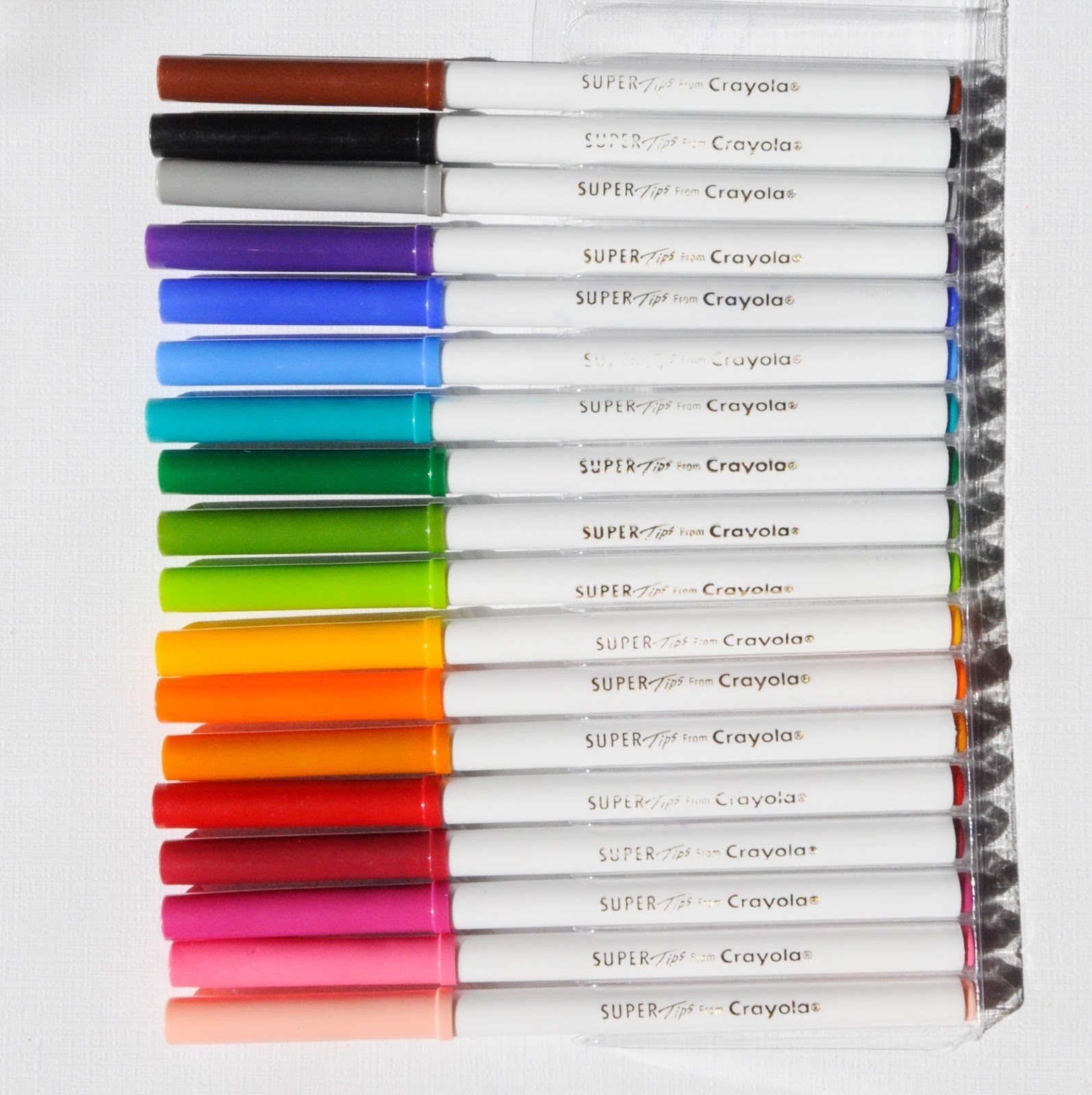 Bộ 10 cây bút lông màu 2 đầu, tẩy rửa được Crayola Super Tips Washable Markers
