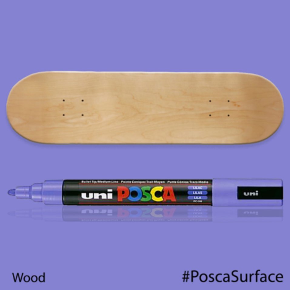 Bộ 8 cây bút sơn nước vẽ đa chất liệu Uni Posca PC-5M ngòi 1.8 - 2.5mm (Nguyên bộ)