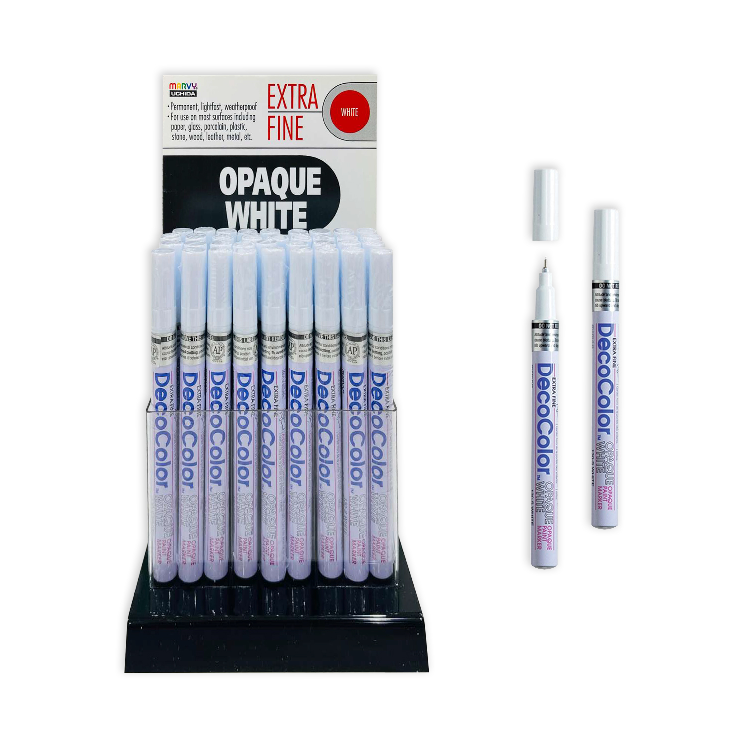 Bút sơn dầu đánh dấu công nghiệp Marvy DecoColor Industrial Paint Marker Broad 2.0mm - Nâu (Brown) #728