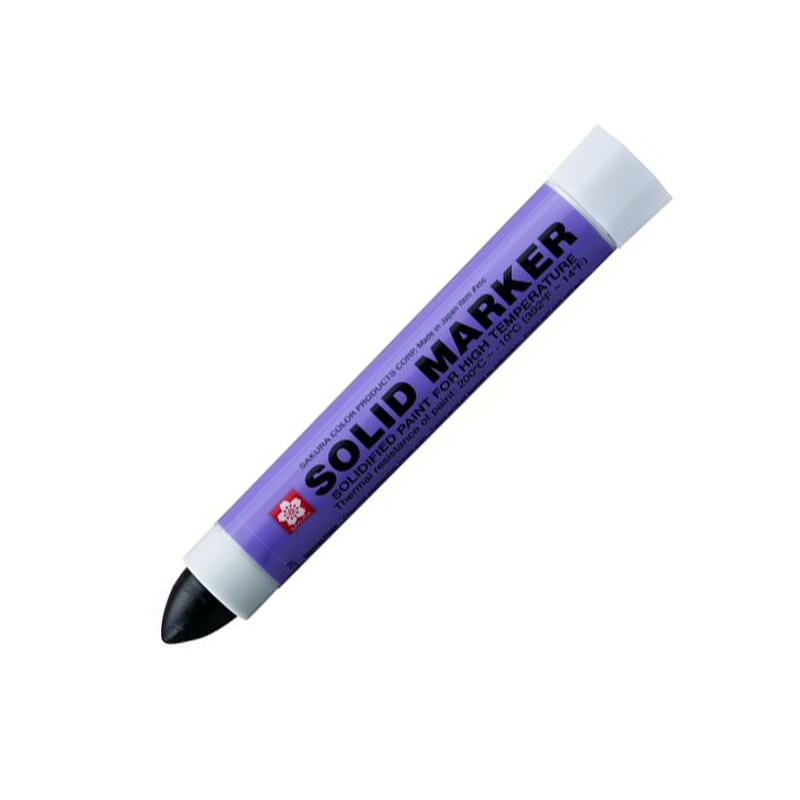 Bút sáp dầu chịu nhiệt độ cao Sakura Solid Marker High Temperature 12.0mm - Đen (Black) XSC#49
