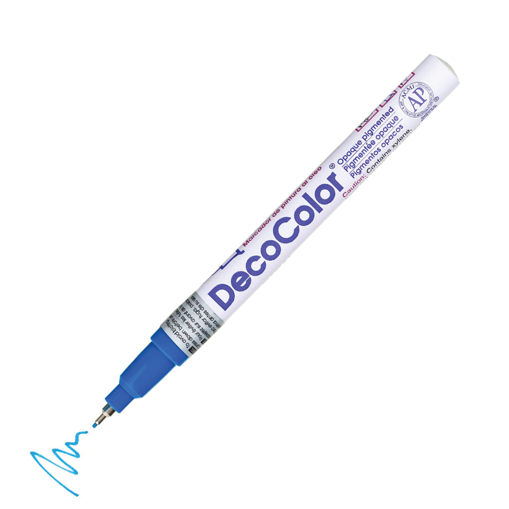 Bút sơn dầu viết thiệp Marvy DecoColor Paint Marker Extra Fine 0.8mm - Xanh dương (Blue) #140