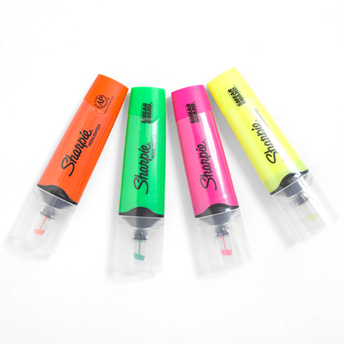 Bút dạ quang ngòi trong suốt đầu lớn Sharpie Clear View Highlighter 4.5mm (Cây lẻ)