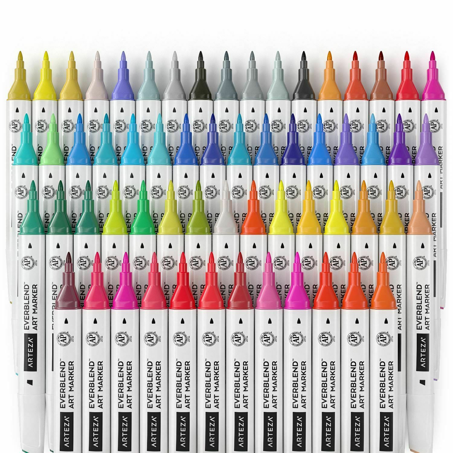 Bộ 144 bút marker 2 đầu vẽ phác thảo cao cấp EverBlend Art Markers