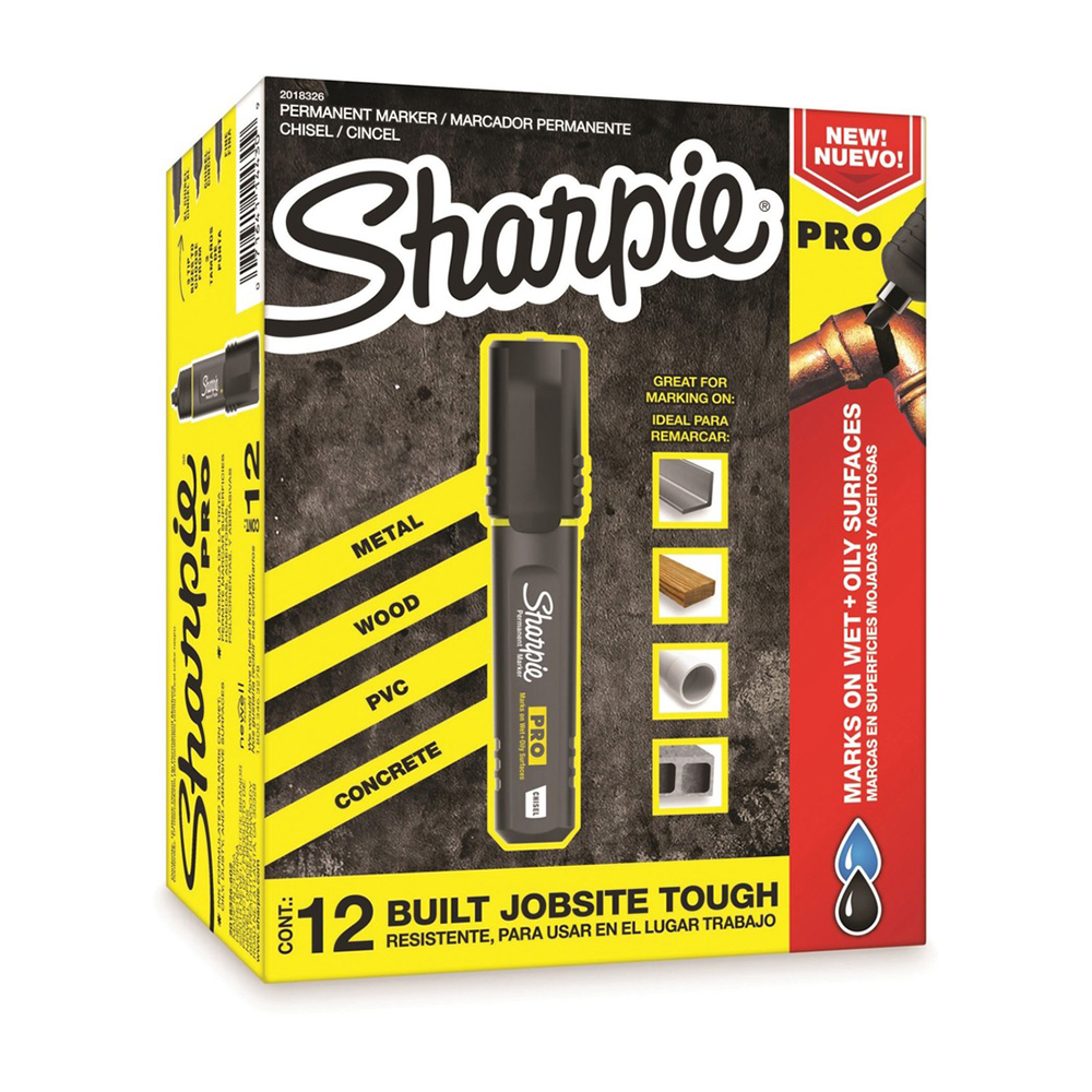 Bút lông đánh dấu công nghiệp Sharpie Pro Chisel - Đen (Black)