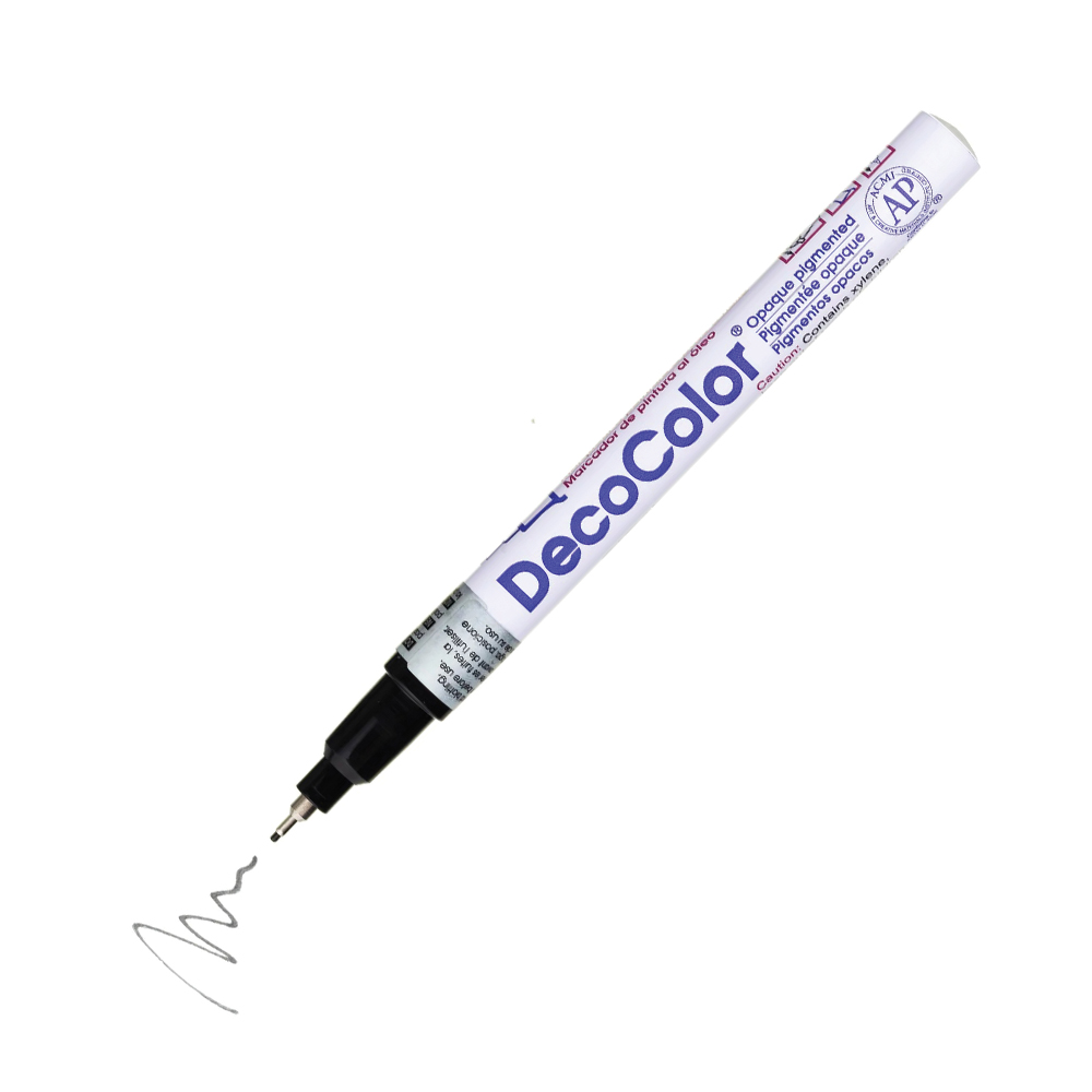Bút sơn dầu viết thiệp Marvy DecoColor Paint Marker Extra Fine 0.8mm - Đen (Black) #120