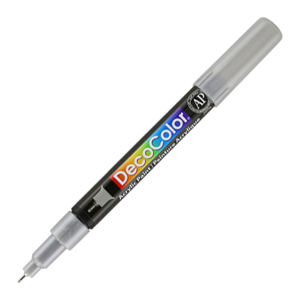 Bút sơn acrylic Marvy DecoColor Acrylic Extra Fine 0.8mm viết thiệp không lem - Bạc ánh kim (Silver) #115