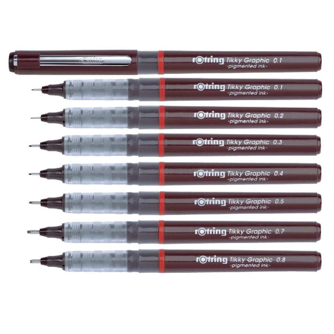 Bút lông kim chuyên dùng để vẽ phác thảo Rotring Tikky Graphic Fineliner (Cây lẻ)