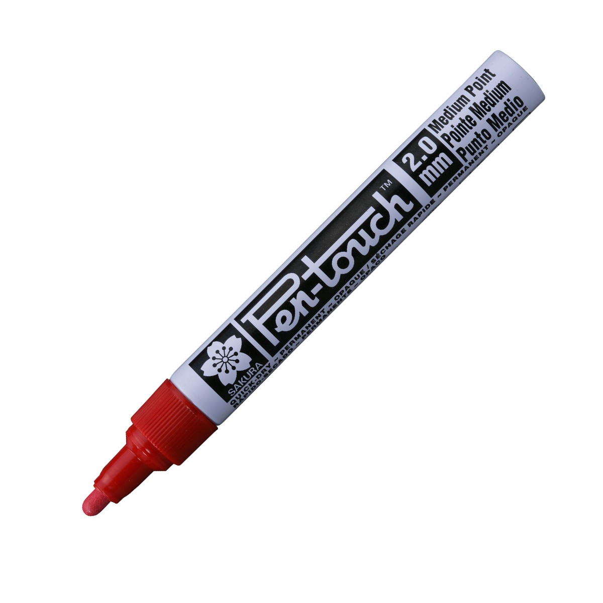 Bút sơn dầu Sakura Pentouch Medium Point 2.0mm đánh dấu đa năng - Đỏ (Red) XPFKA#19