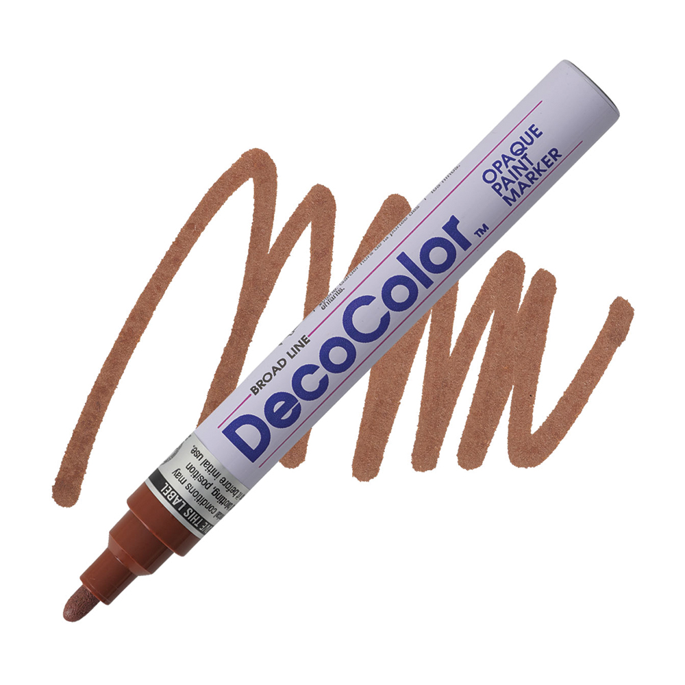 Bút sơn dầu đánh dấu công nghiệp Marvy DecoColor Industrial Paint Marker Broad 2.0mm - Nâu (Brown) #728