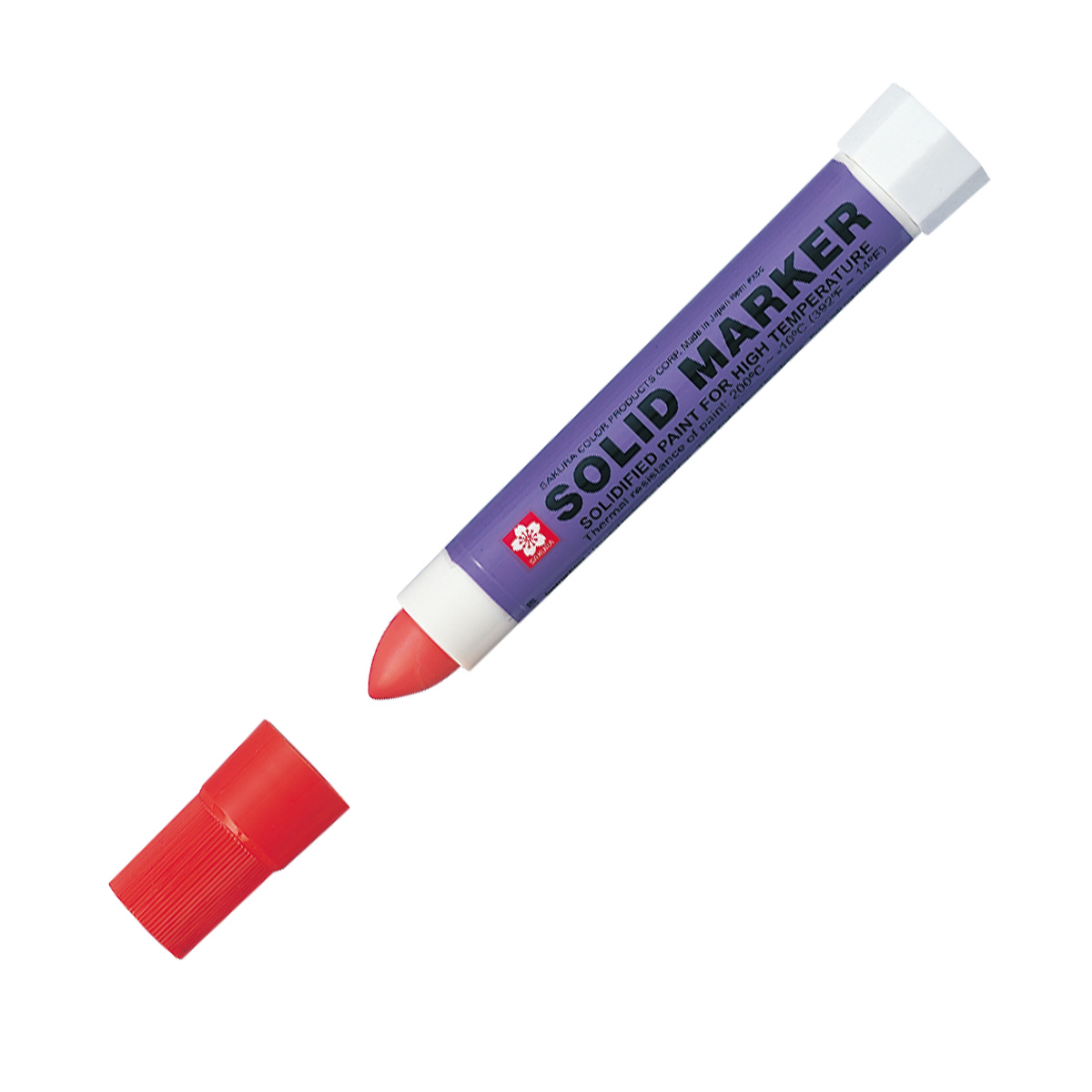 Bút sáp dầu chịu nhiệt độ cao Sakura Solid Marker High Temperature 12.0mm - Đỏ (Red) XSC#19