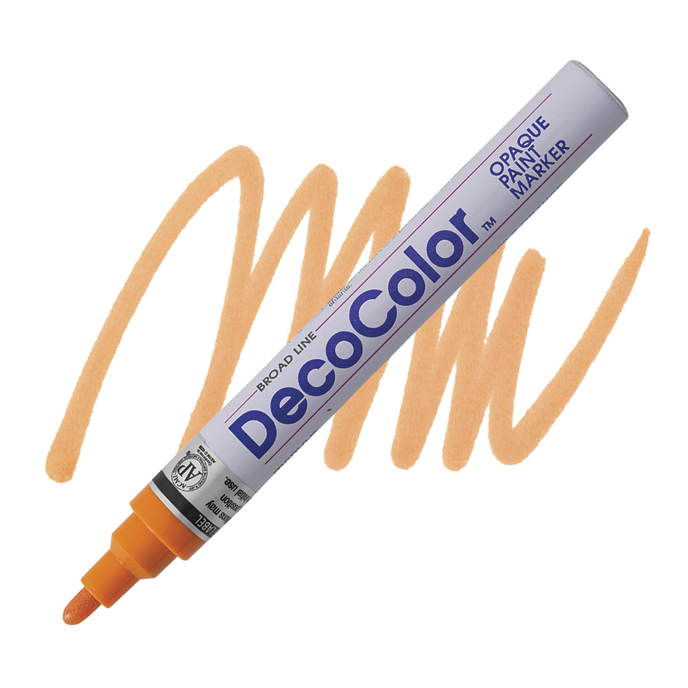 Bút sơn dầu đánh dấu công nghiệp Marvy DecoColor Industrial Paint Marker Broad 2.0mm - Cam (Orange) #728