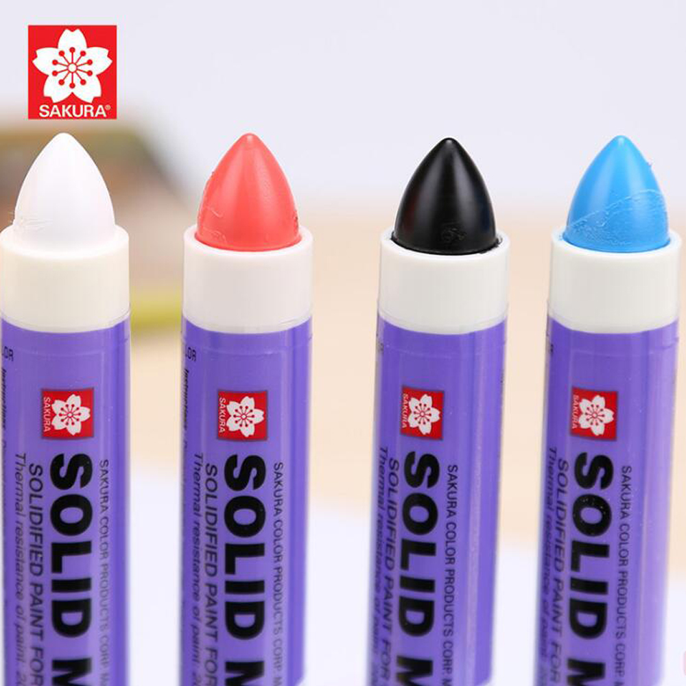 Bút sáp dầu chịu nhiệt độ cao Sakura Solid Marker High Temperature 12.0mm - Xanh dương (Blue) XSC#36