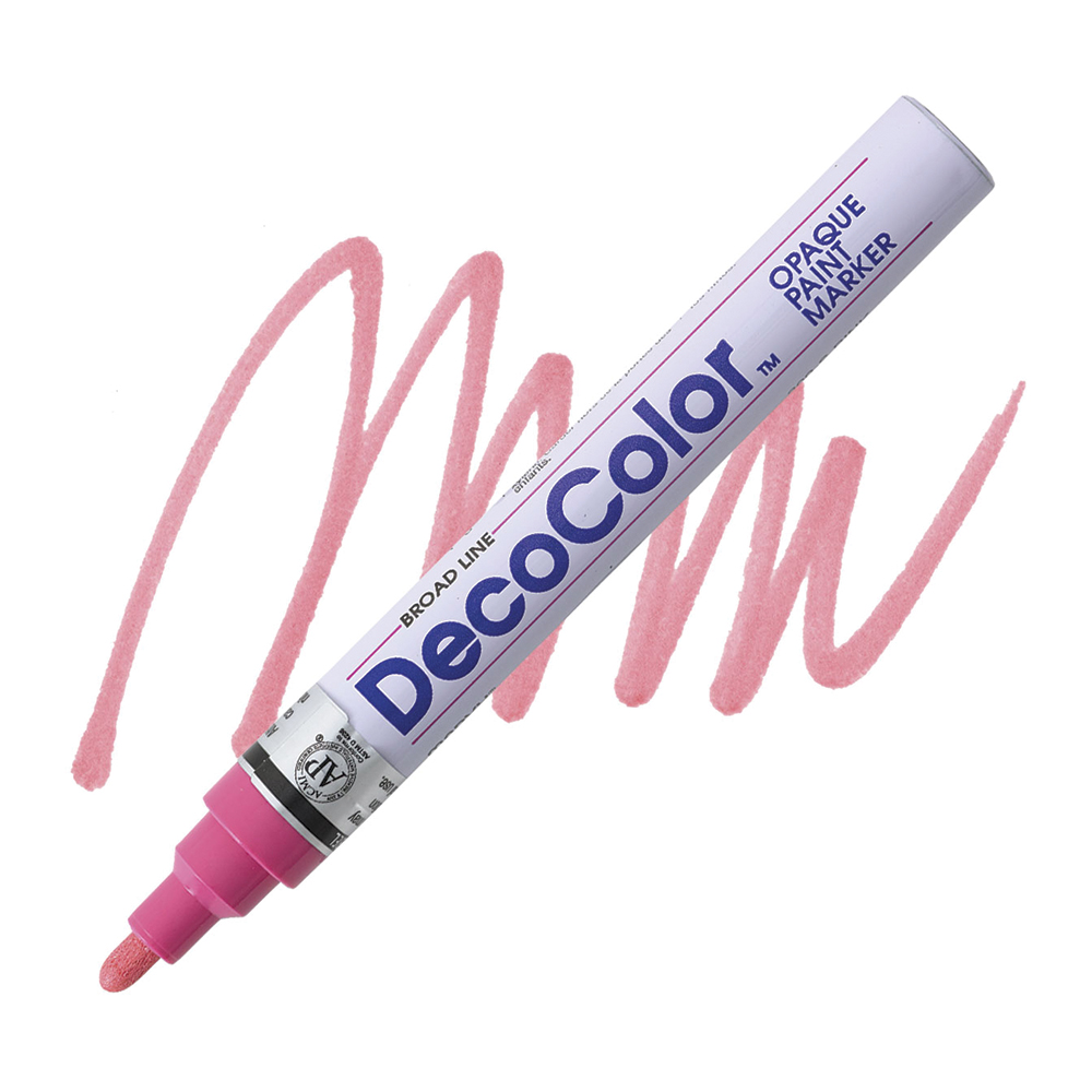 Bút sơn dầu đánh dấu công nghiệp Marvy DecoColor Industrial Paint Marker Broad 2.0mm - Hồng (Pink) #728