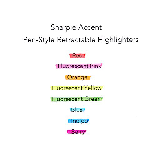 Bút dạ quang đầu bấm ngòi nhỏ Shapie Retractable Highlighter 2.7mm (Cây lẻ)
