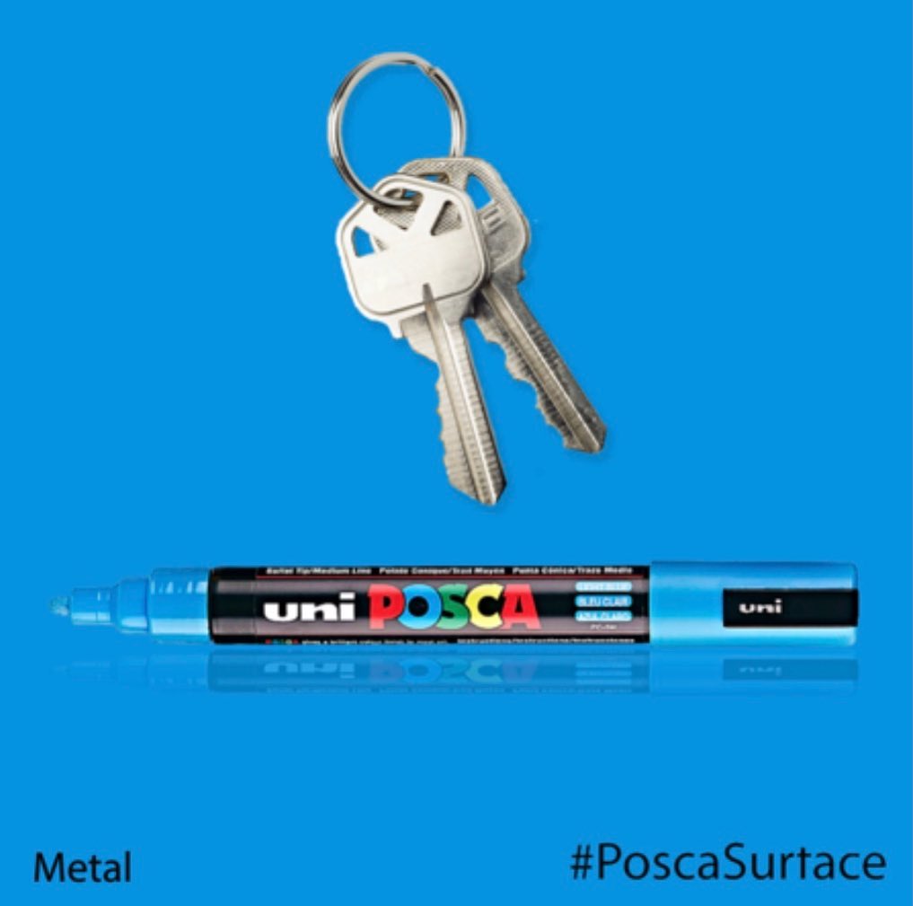 Bộ 8 cây bút sơn nước vẽ đa chất liệu Uni Posca PC-17K ngòi 15.0mm (Nguyên bộ)