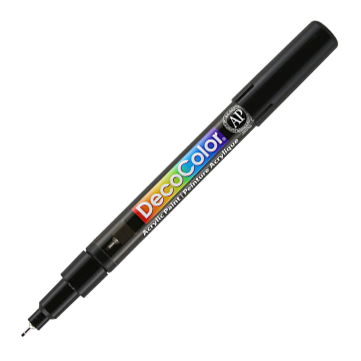 Bút sơn acrylic Marvy DecoColor Acrylic Extra Fine 0.8mm viết thiệp không lem - Đen (Black) #115