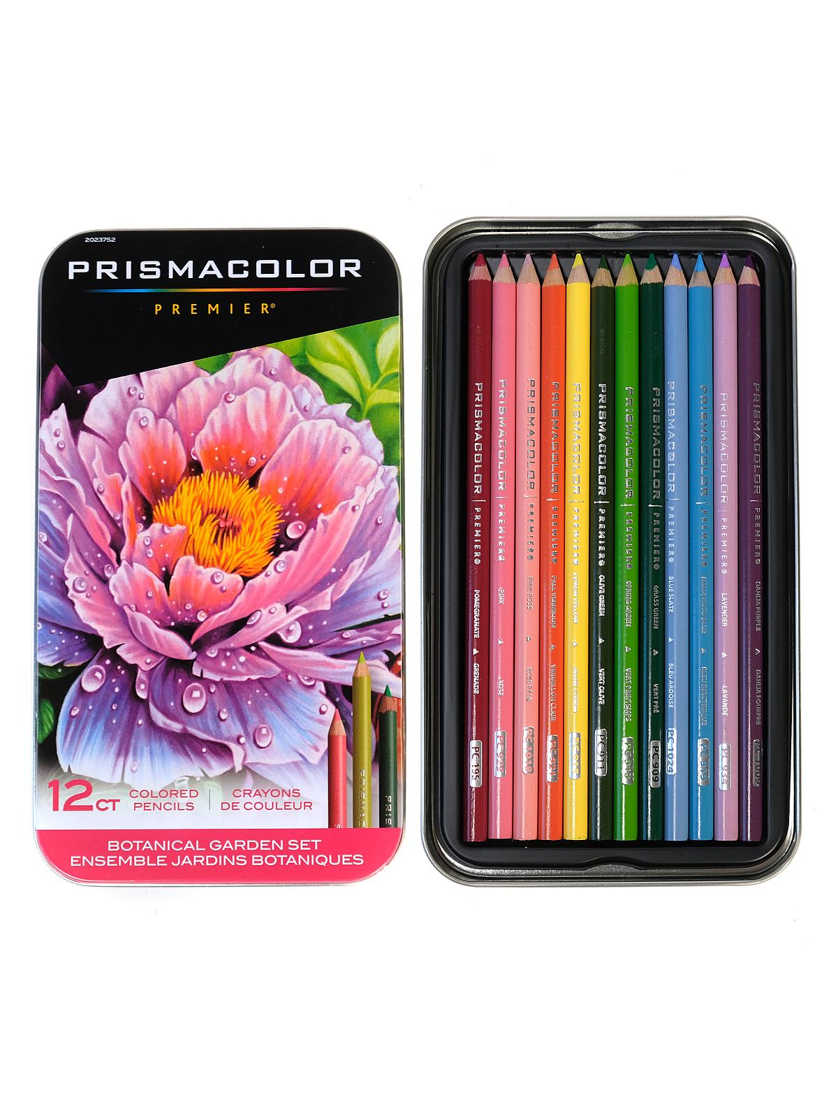 Hộp 12 bút chì màu vẽ thực vật Prismacolor Premier Botanical Garden Colored Pencil