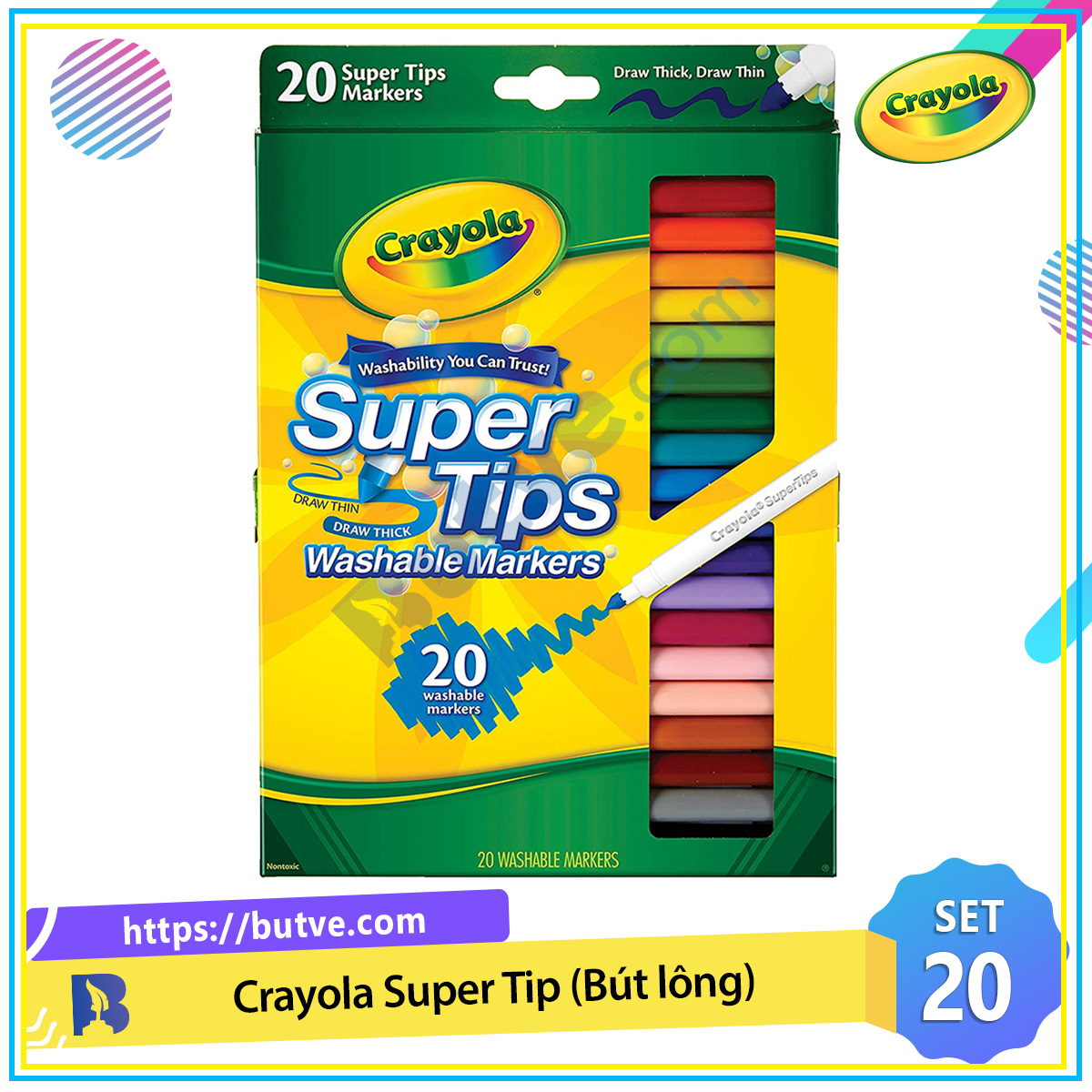 Mua Bộ bút sáp màu 12-24 màu/ sáp vặn tô màu - 12 màu tại MPPshop | Tiki