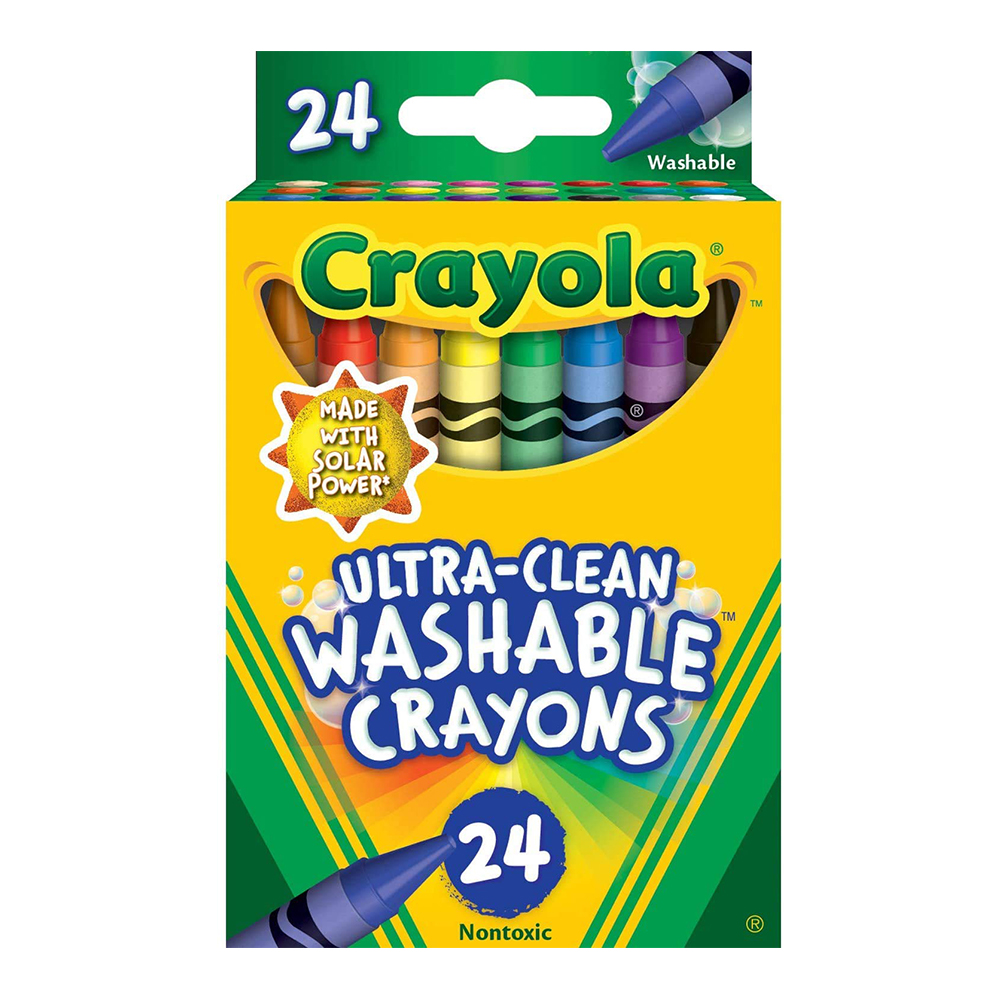 Bộ 24 bút sáp màu dễ dàng làm sạch Crayola Ultra - Clean Washable Crayons