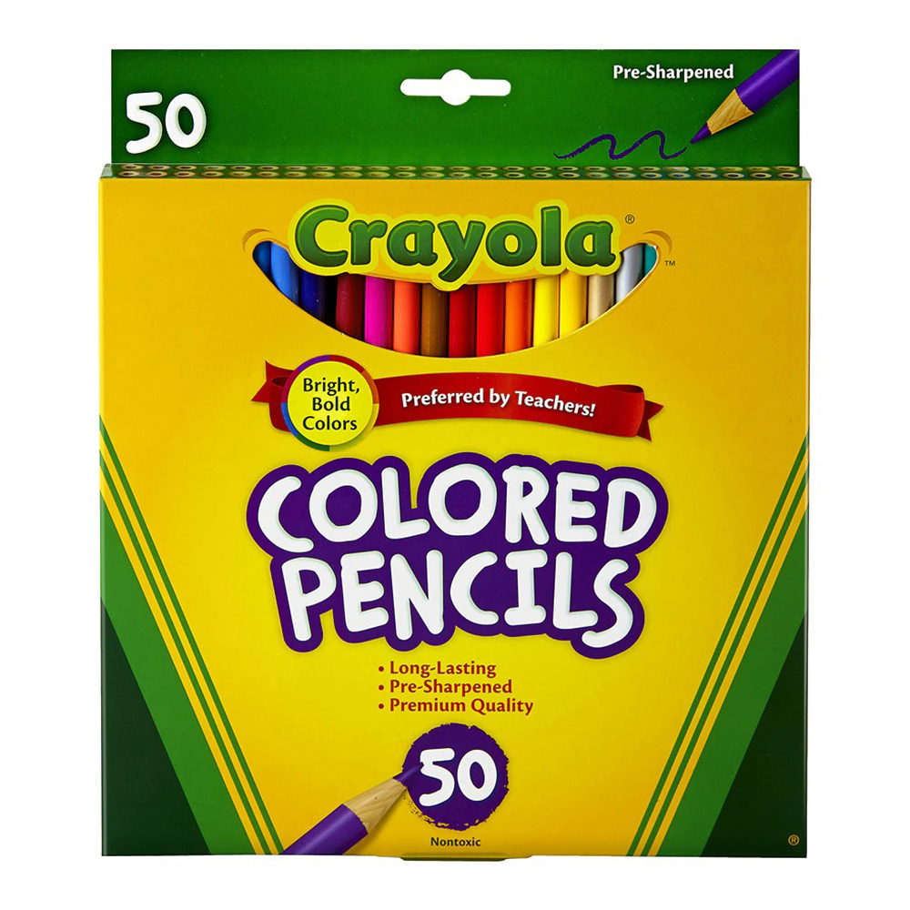 Bộ 50 bút chì màu an toàn cho trẻ Crayola Colored Pencil