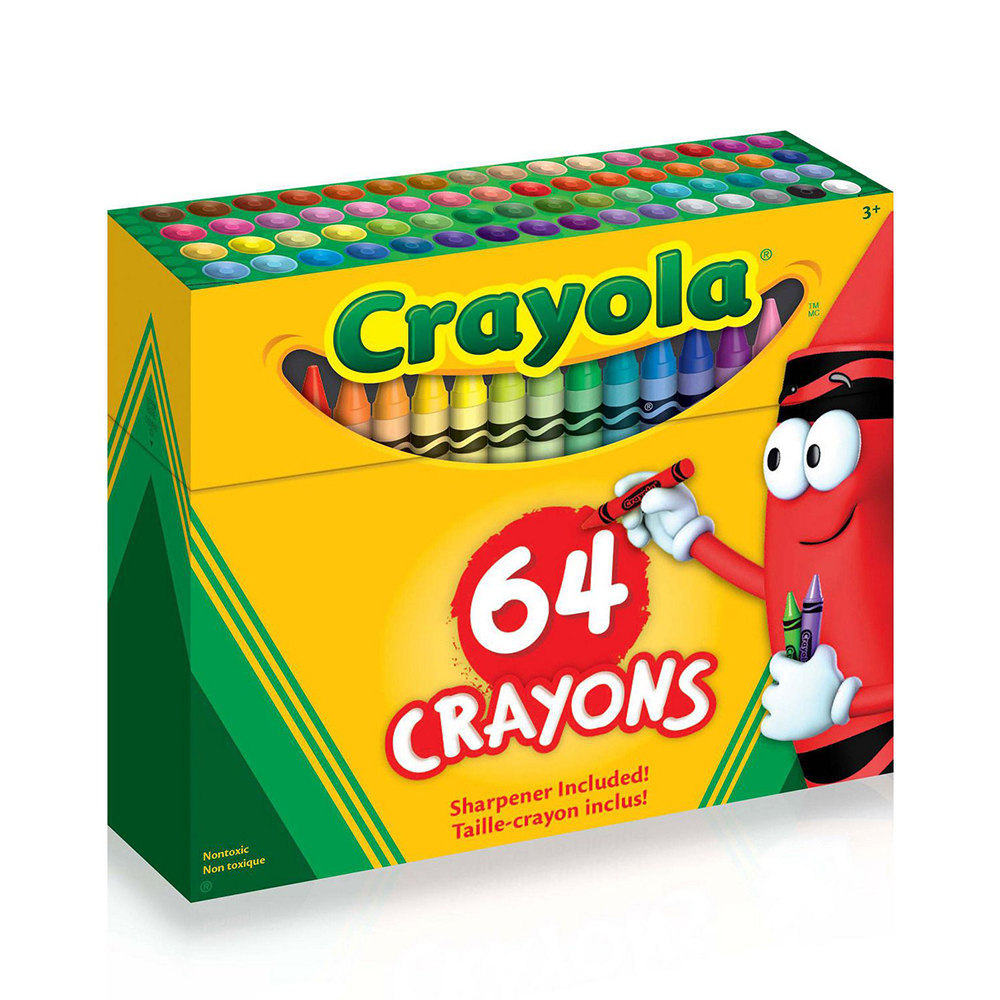 Bộ 64 bút sáp màu an toàn cho trẻ Crayola Crayons