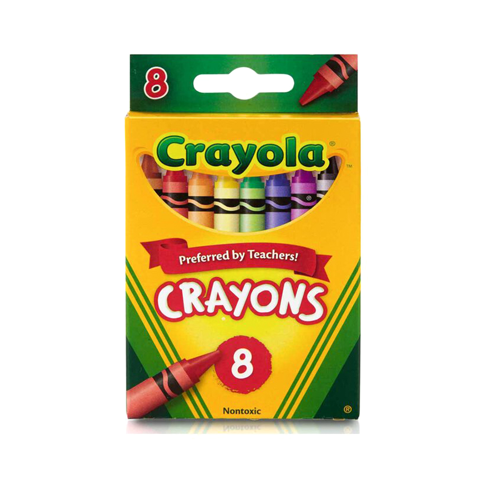 Bộ 8 bút sáp màu an toàn cho trẻ Crayola Crayons
