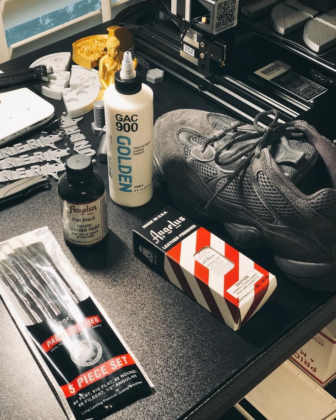 Bộ 5 cọ vẽ màu acrylic cao cấp dùng để tô màu Angelus Paint Brush