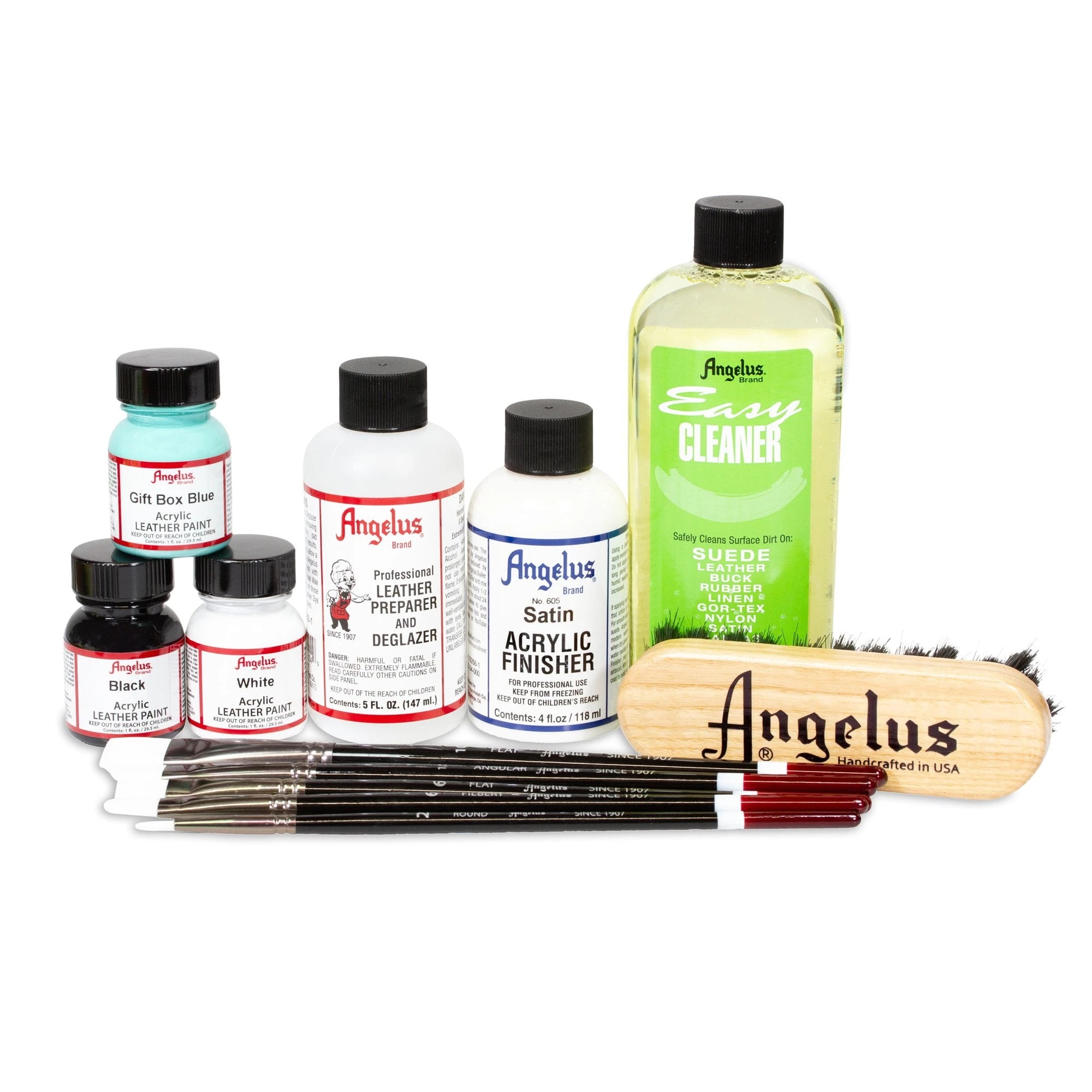 Bàn chải lông ngựa đánh xi giày Angelus 100% Real HorseHair Brushes