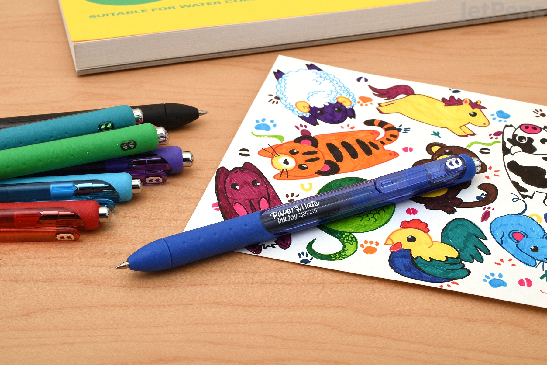 Bút bi mực gel đầu bấm Paper Mate InkJoy Gel RT Medium Point - Ngòi 0.7mm (Cây lẻ)