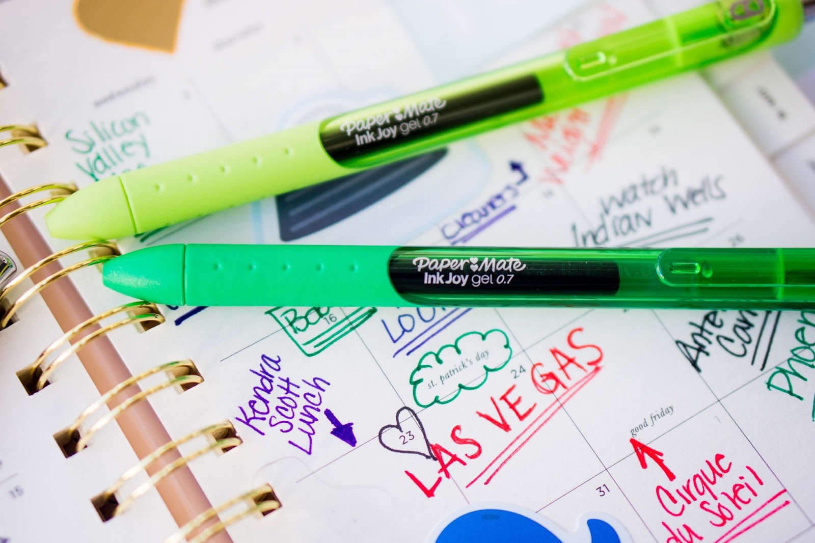 Bút bi mực gel đầu bấm Paper Mate InkJoy Gel RT Fine Point - Ngòi 0.5mm (Cây lẻ)