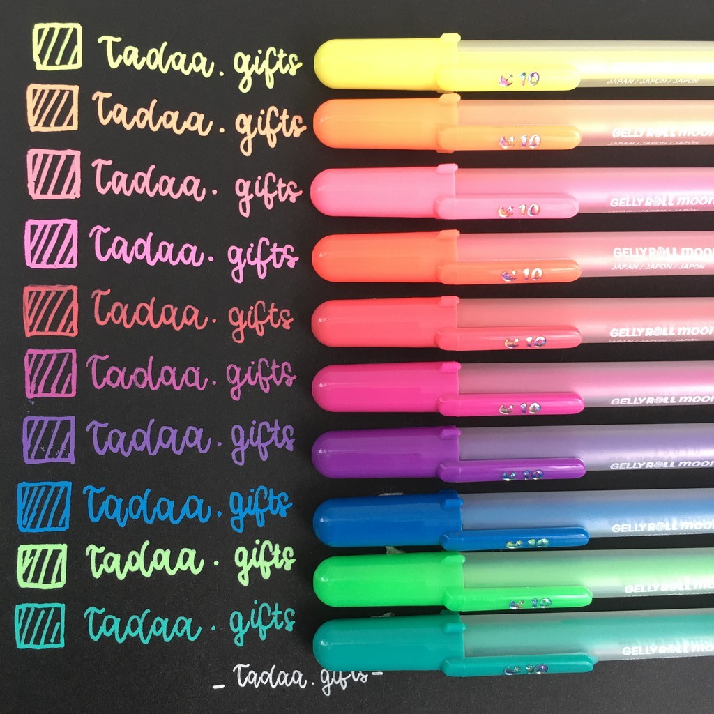 Bút bi Gel mực dạ quang dịu êm Sakura Gelly Roll MoonLight 10 – Ngòi 0.5mm