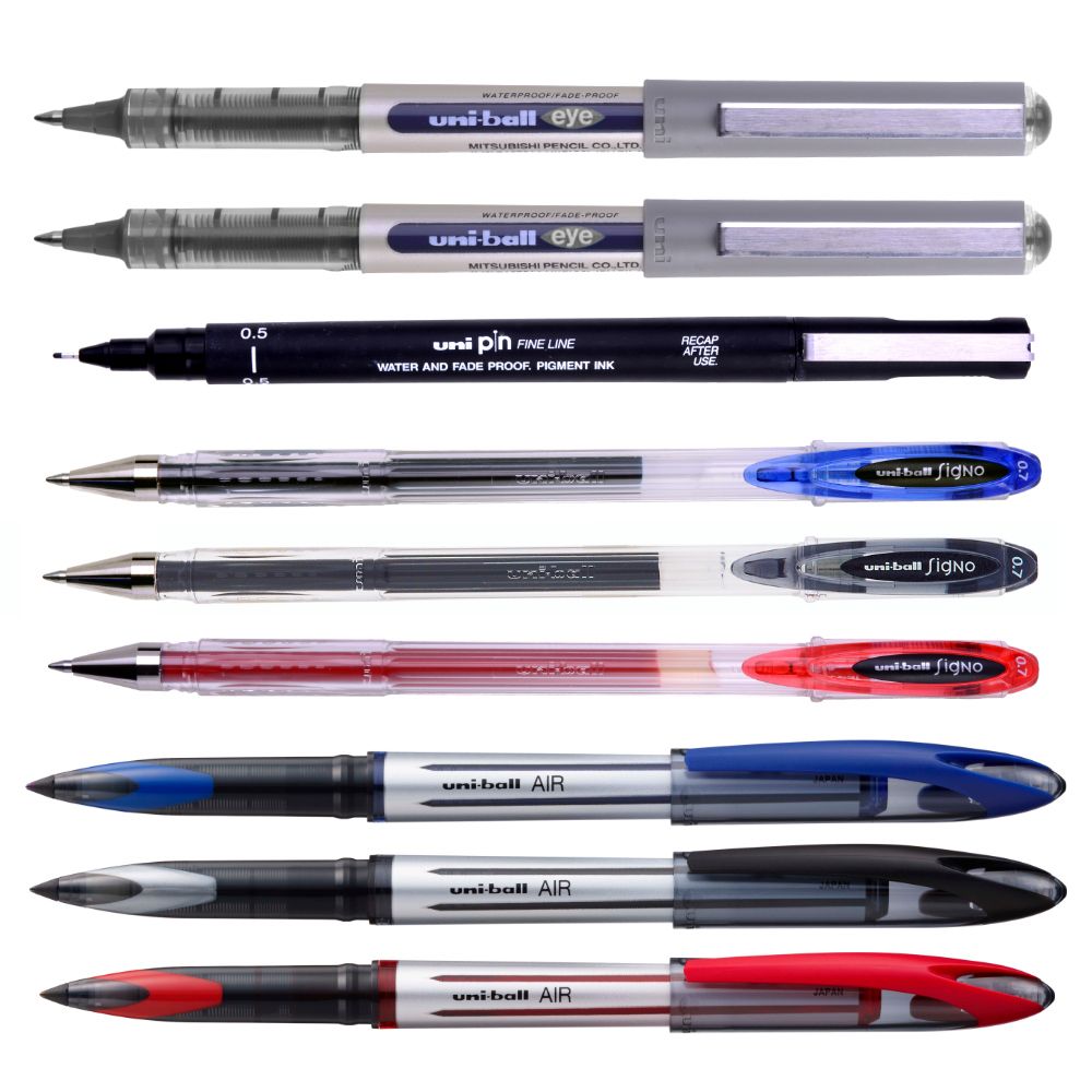 Bút bi ký mực nước Uniball Air UBA-188 chính hãng - Ngòi 0.8mm (Cây lẻ)