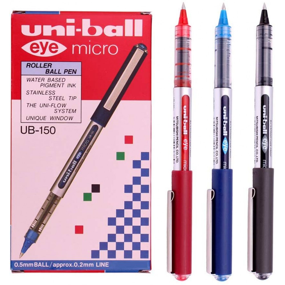 Bút bi mực nước Uniball Eye UB-150 chính hãng - Ngòi 0.5mm (Cây lẻ)