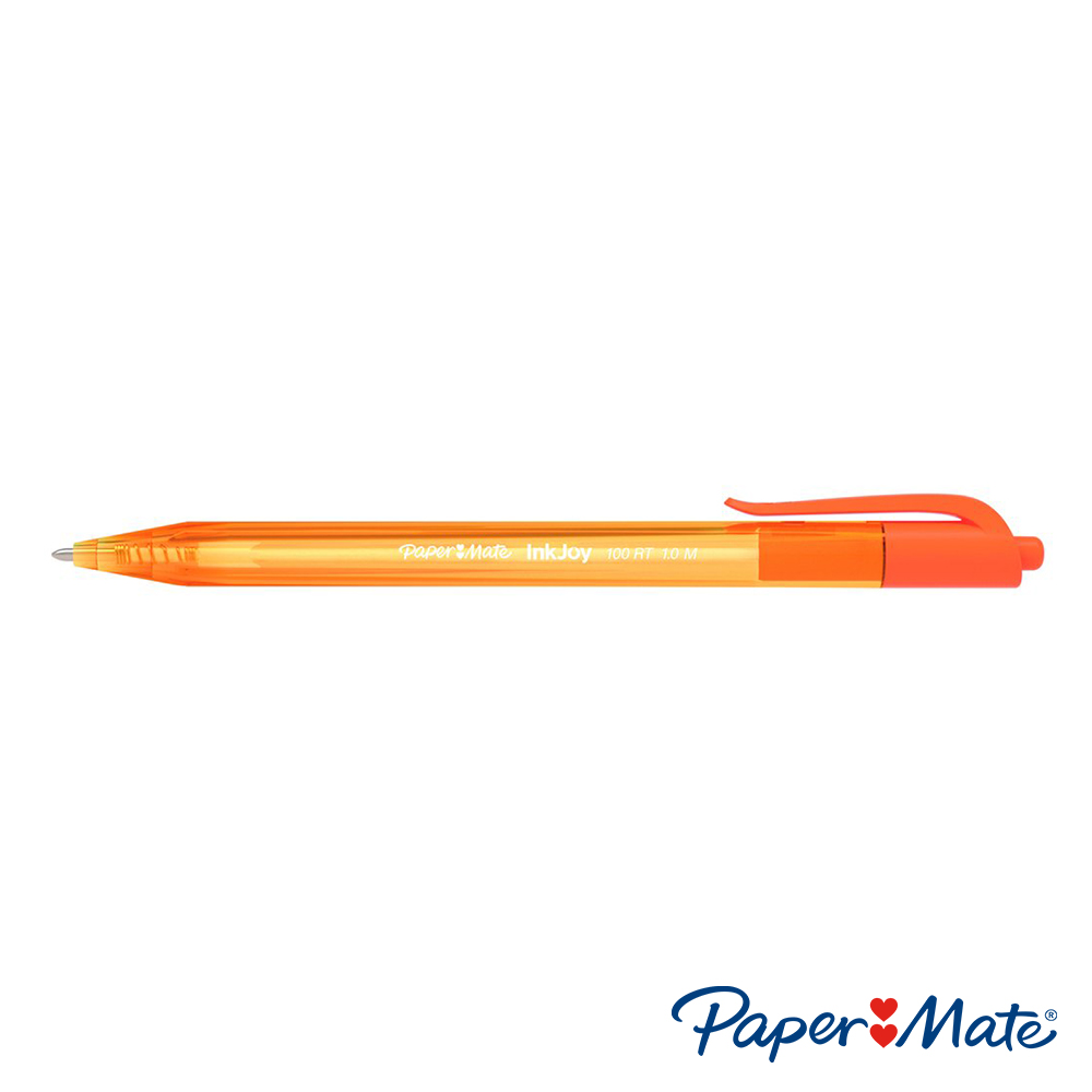 Bút bi đầu bấm mực trơn, viết êm tay Paper Mate InkJoy 100 RT - Ngòi 1.0mm (Cây lẻ)