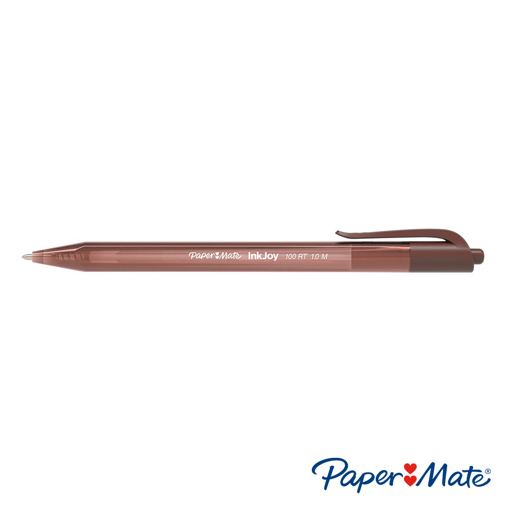 Bút bi đầu bấm mực trơn, viết êm tay Paper Mate InkJoy 100 RT - Ngòi 1.0mm (Cây lẻ)