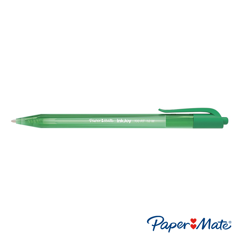 Bút bi đầu bấm mực trơn, viết êm tay Paper Mate InkJoy 100 RT - Ngòi 1.0mm (Cây lẻ)
