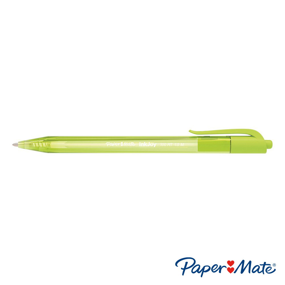 Bút bi đầu bấm mực trơn, viết êm tay Paper Mate InkJoy 100 RT - Ngòi 1.0mm (Cây lẻ)