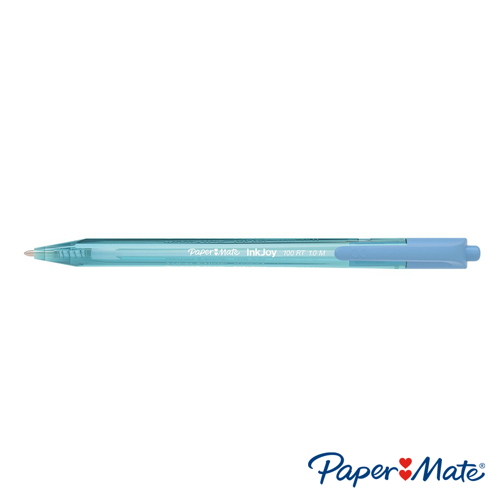 Bút bi đầu bấm mực trơn, viết êm tay Paper Mate InkJoy 100 RT - Ngòi 1.0mm (Cây lẻ)